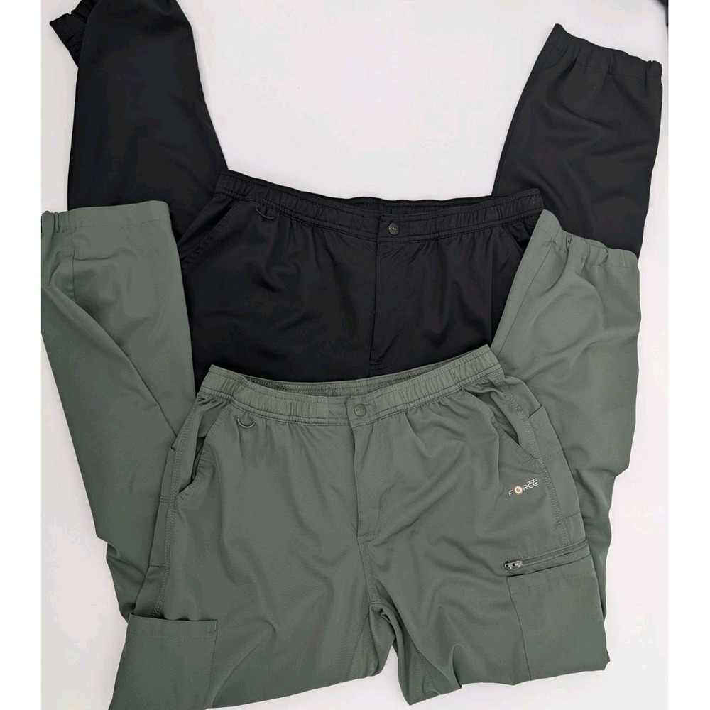 Bundle Carhartt Liberty Straight Leg Scrub Pants Green & Black M/L Workwear